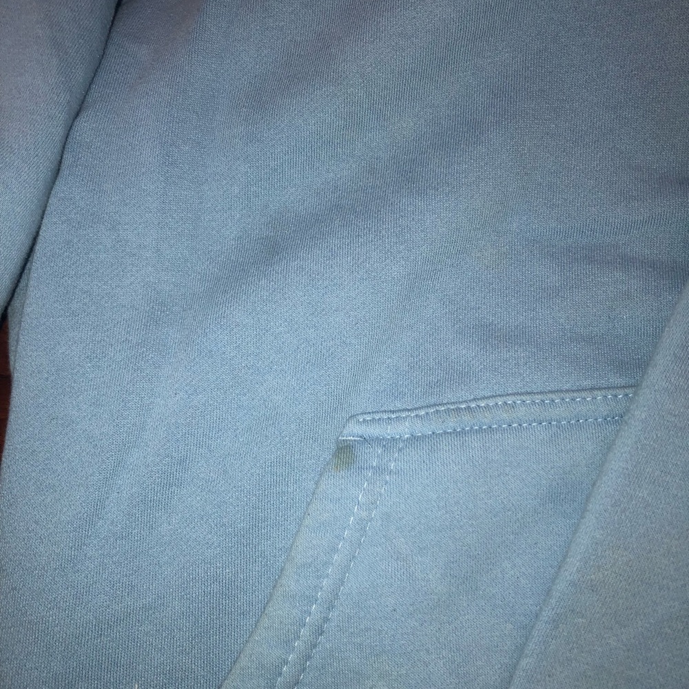 Baby blue sweatshirt